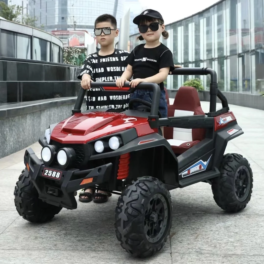 2023 luxury large big wheels fast moving drive cars toys with remote light high speed hello kitty toy car fire truck
