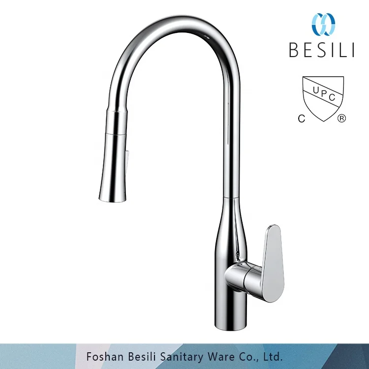 Sanitary ware cupc certificate pull out kitchen mixer tap zinc alloy handle brass body kitchen faucet 7880