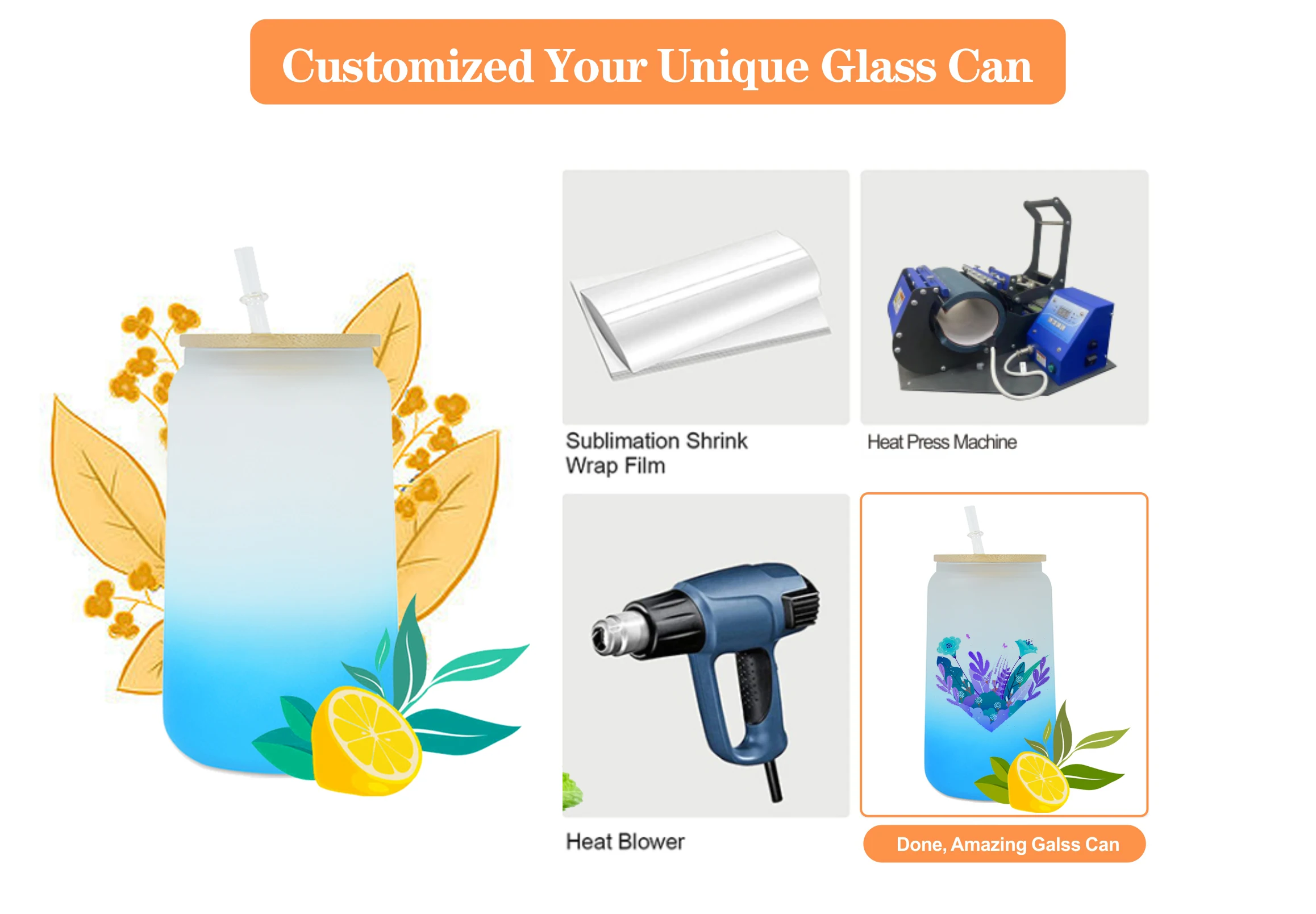 hot sale 16oz 20oz soda shaped juice iced coffee  coke beer forested gradient color glass can with bamboo lid