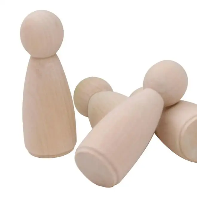 
Wood Organic Sensory Toy DIY Peg Doll For Home Decoration 