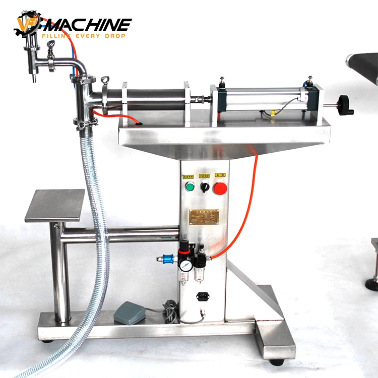Hot sale pure pneumatic automatic electric single head control liquid filling machine