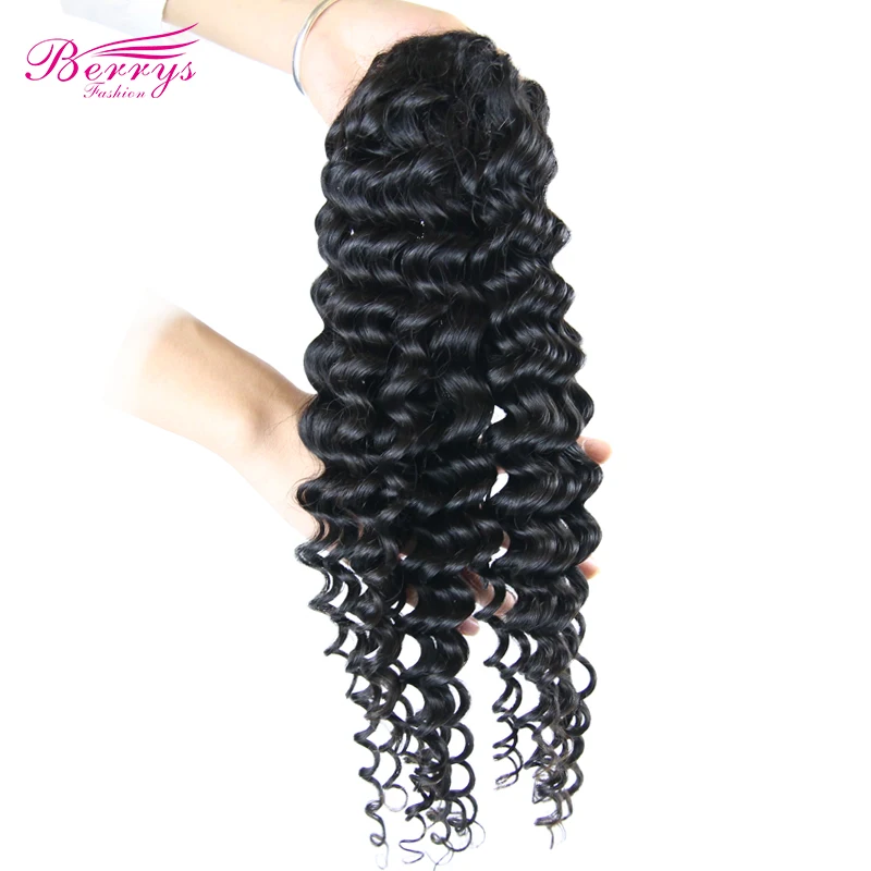 
Easy to Wear Ponytails Hair Extensions with Clips Natural Virgin Brazilian Hair Deep Curly Human Hair Ponytails 