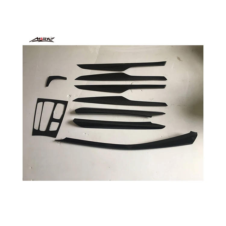 Real Carbon Fiber Interior Decoration Trims for BMW X5 F15 kit