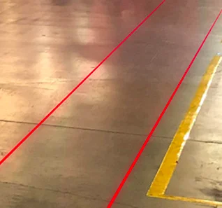 Single Girder Crane Wall Mounted Virtual Stripe Laser Projectors Ip67 Line Beam Light for Indoor and Outdoor