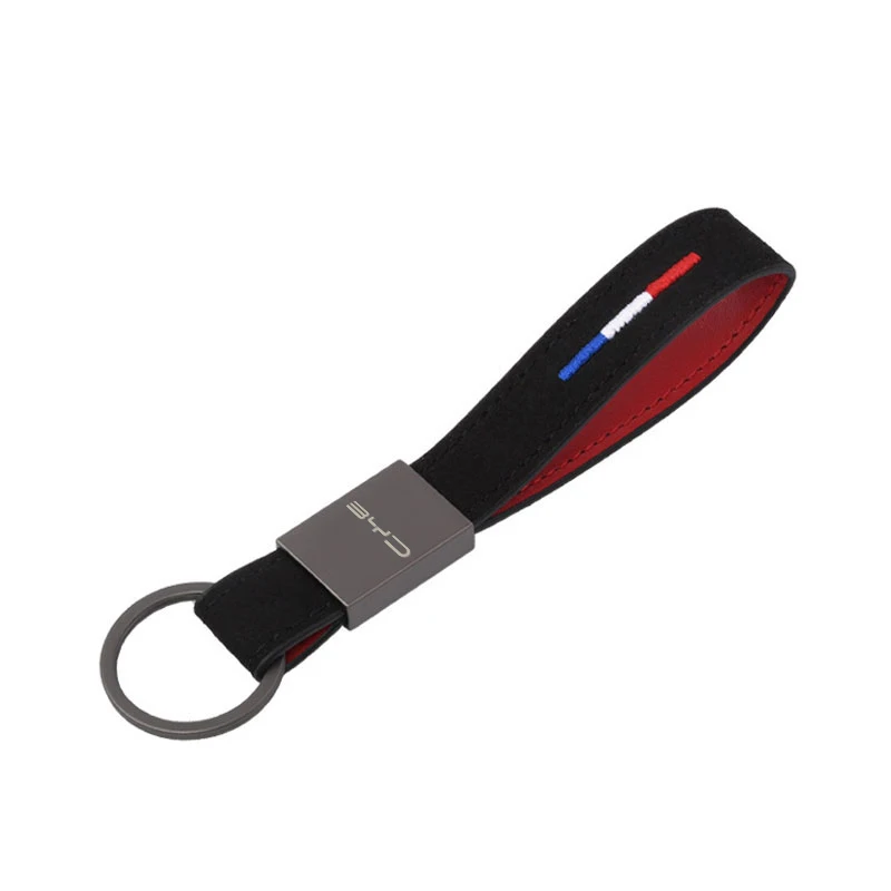 Custom Personalized laser engraving logo Handmade blank suede key chain holder custom luxury car keychain Fashion Creative Metal