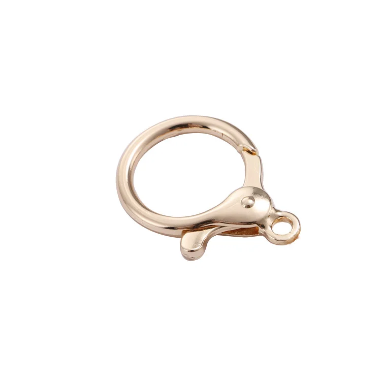 12mm 10mm Big Size Metal Alloy Gold Jewelry Hooks Keychain Bracelet Necklace Lobster Clasps  metal keychain