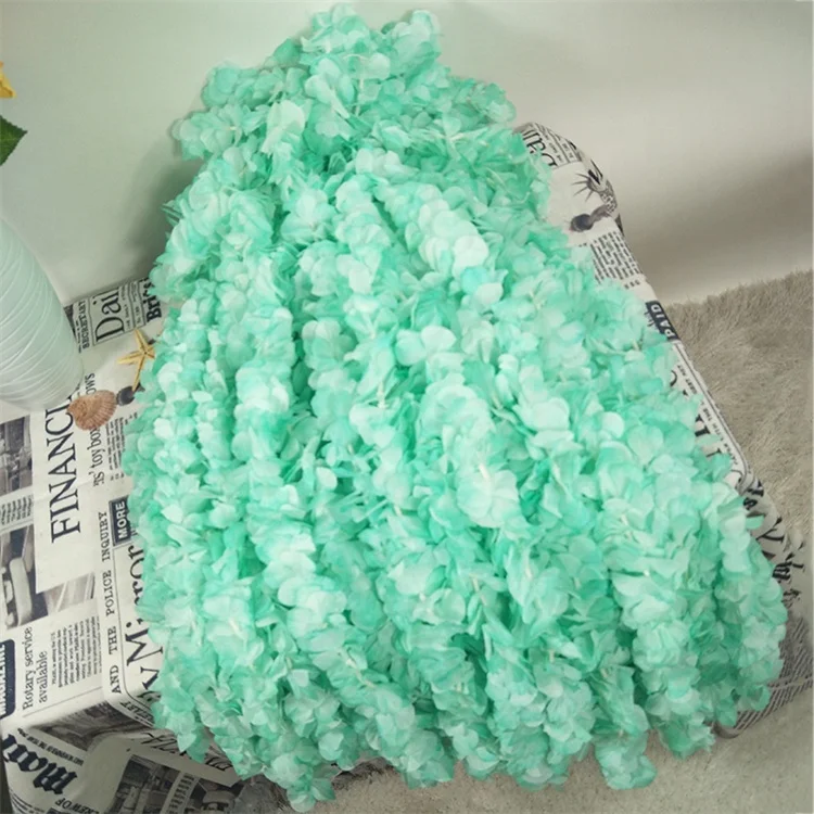 Low Price  U-3090 Artificial Silk Wisteria Hanging Flower String Vine Garland For Wedding  Decoration