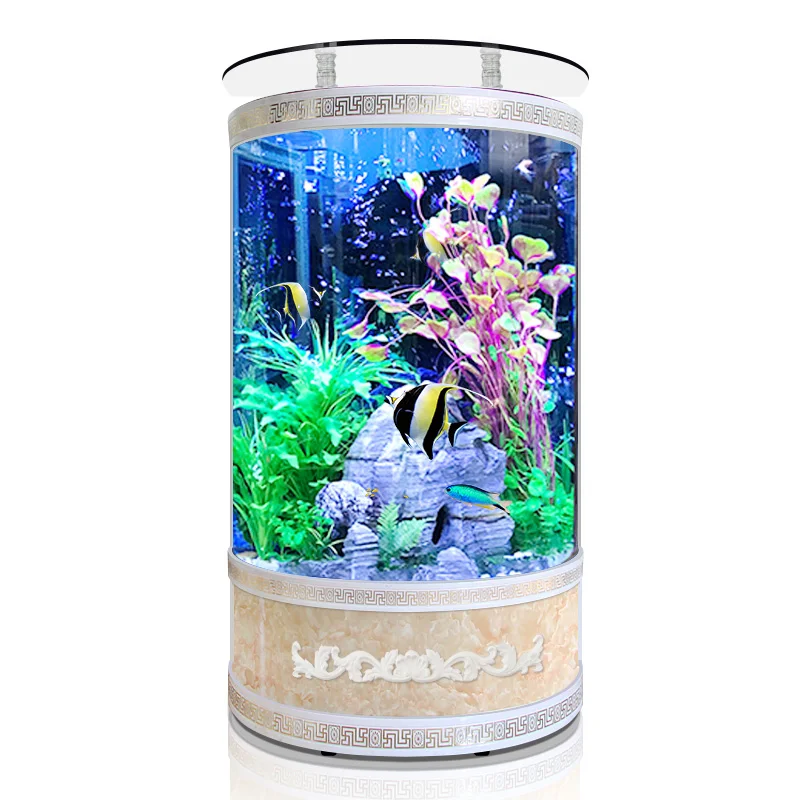 aquariums & accessories Best Selling Customizable Curved Fiberglass Koi Fish Breeding Tank Farming