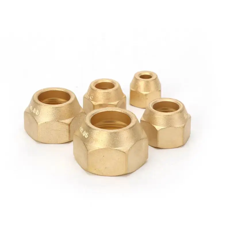 Wholesale air conditioning refrigeration accessories short brass flash nut hexagonal torch nut