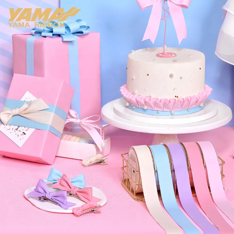 Yama Factory большой запас 6-38 мм ширина однотонная Мягкая натуральная хлопковая лента для шляп