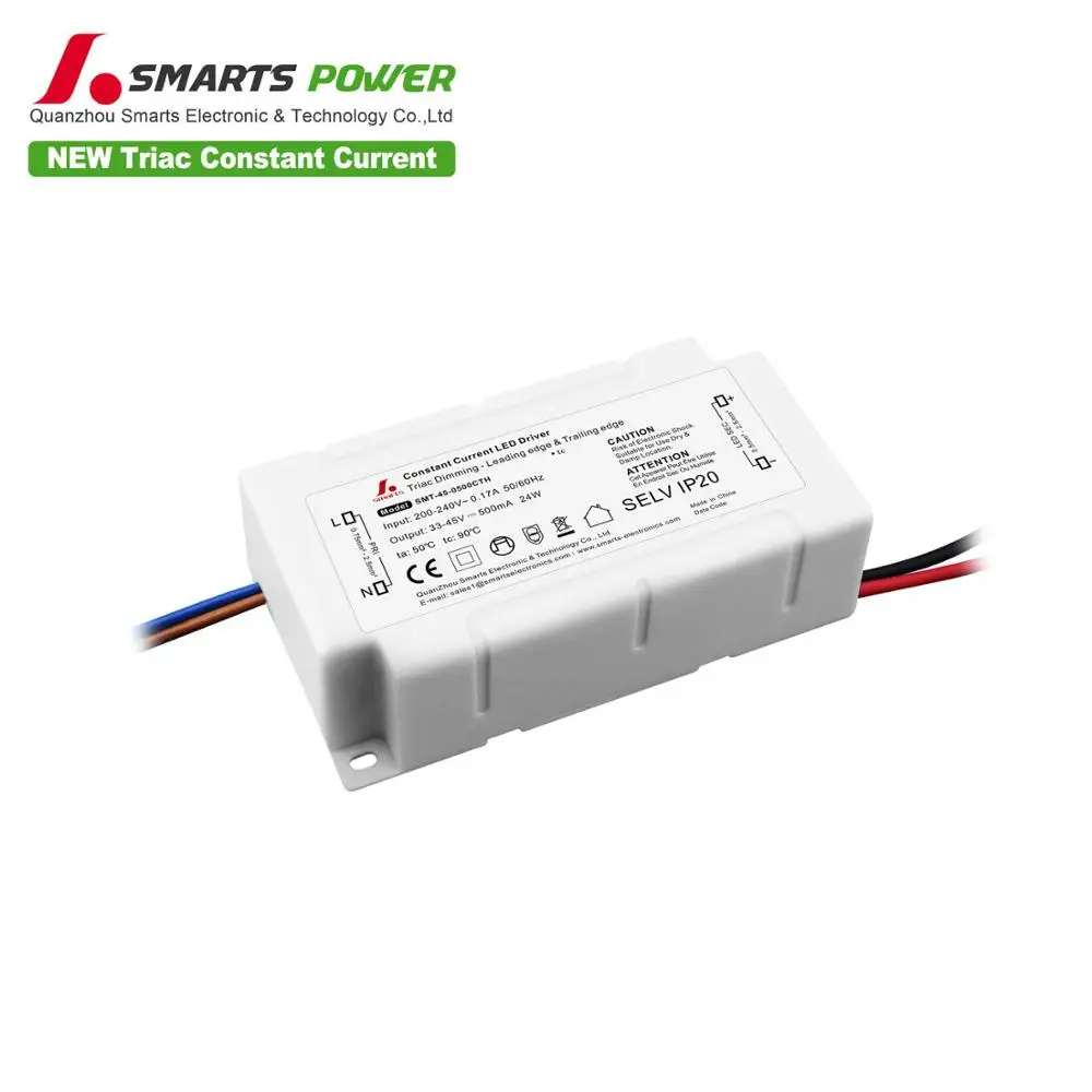33-45vdc 24w triac dimmable led driver for pool lighting