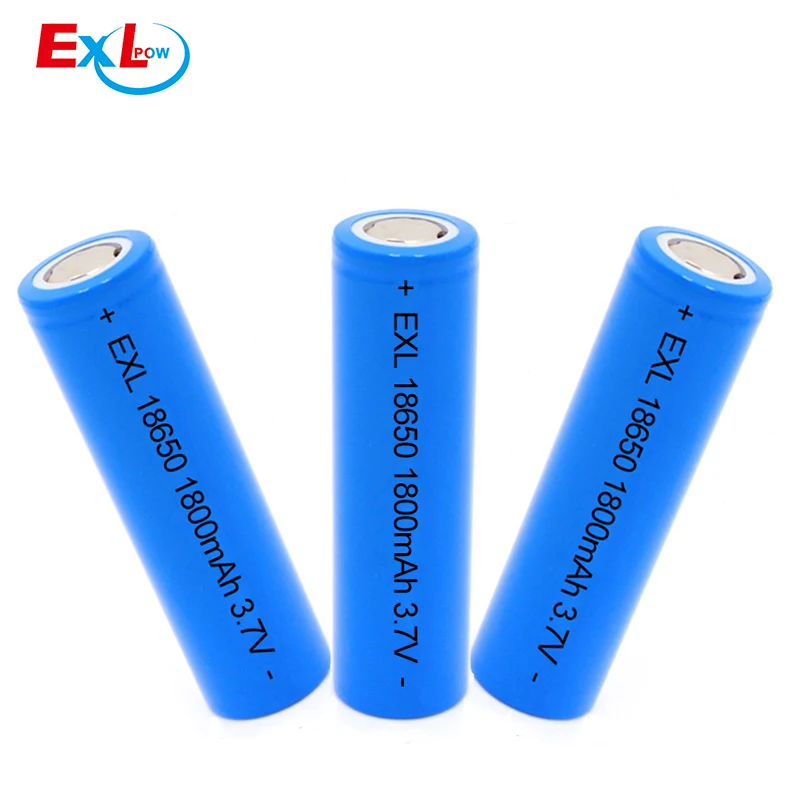 EXL Brand factory rechargeable batteries IMR ICR 18650 2000mah Cell rechargeable battery