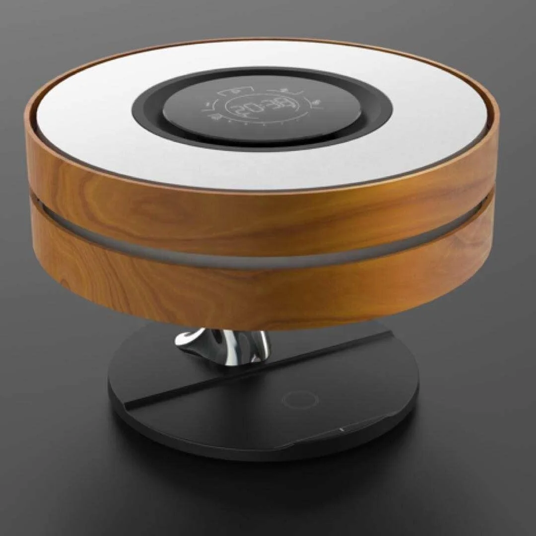 Smart Wireless Charger Tree Table Lamps LED Night Light Bedside Desk Lamp With BT Music