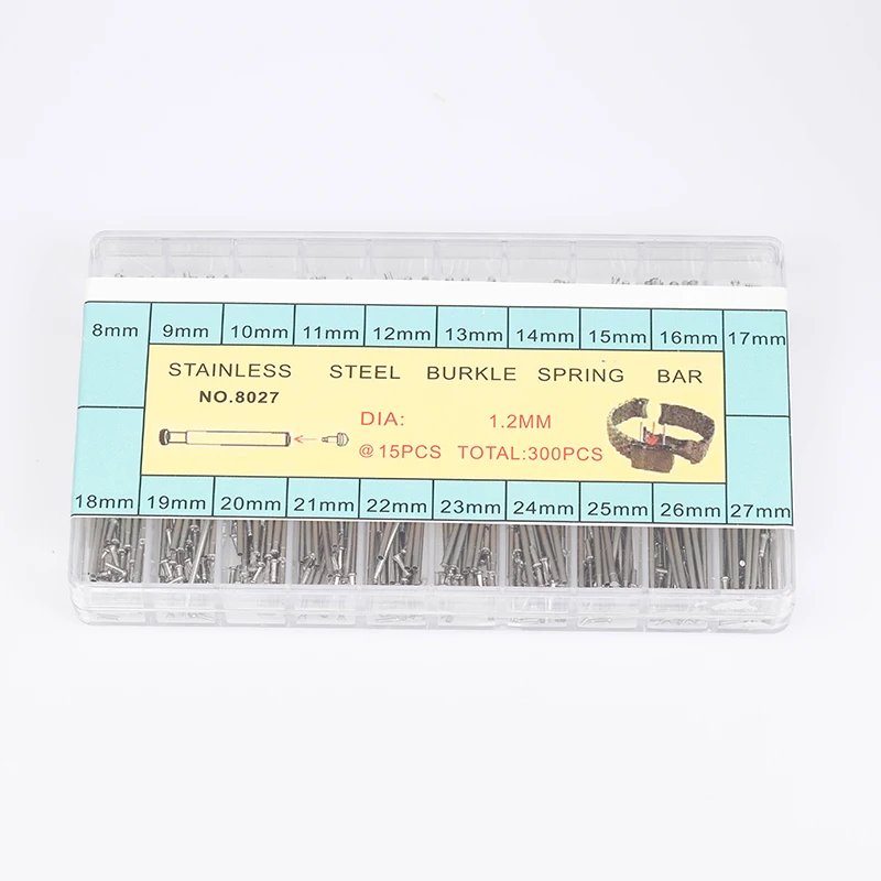 Watch accessories parts table bolt raw ear  spring shaft refined steel raw ear rod bolt table ear needle strap connecting shaft