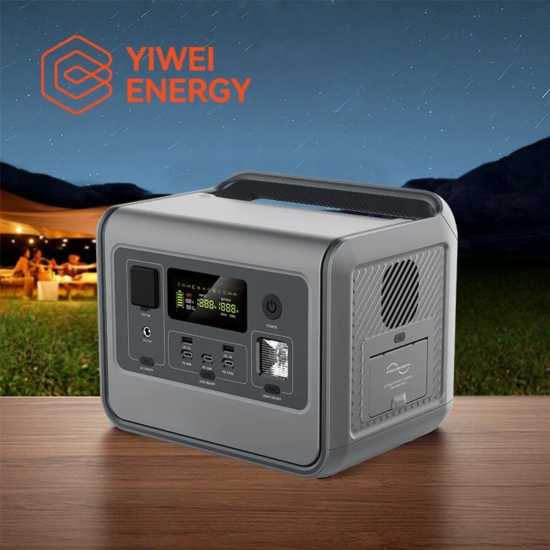 YIWEI MSO8 Portable 800W Power Station 220V Battery Supply with MPPT Solar Panel Ac Power Station
