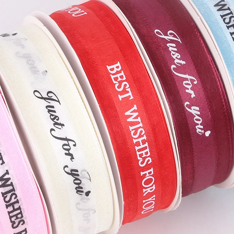 Customized 1 Inch Ribbons 50 Yard Spool for birthday Day Gift Wrapping Wedding Favor Cake Box Decoration and Handmade Crafts