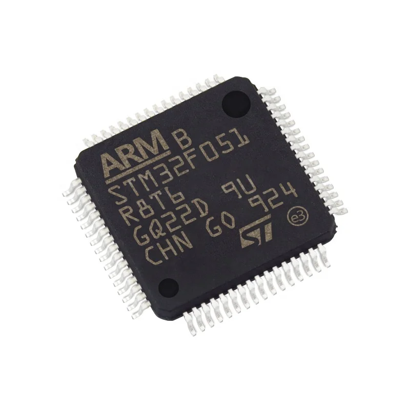 STM32F051R8T6 микроконтроллеры MCU 32-битный процессор ARM Cortex M0 RISC 64KB флэш-2,5 V/3,3 V четырёхъядерный 64-разрядный процессор LQFP электронный componant STM32F051R8T6