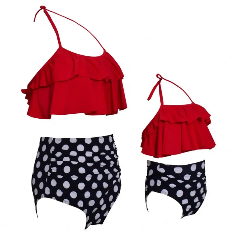 Оптовая продажа Мама и я для маленьких девочек Extreme микро мини бикини девушка дети цельный Купальники