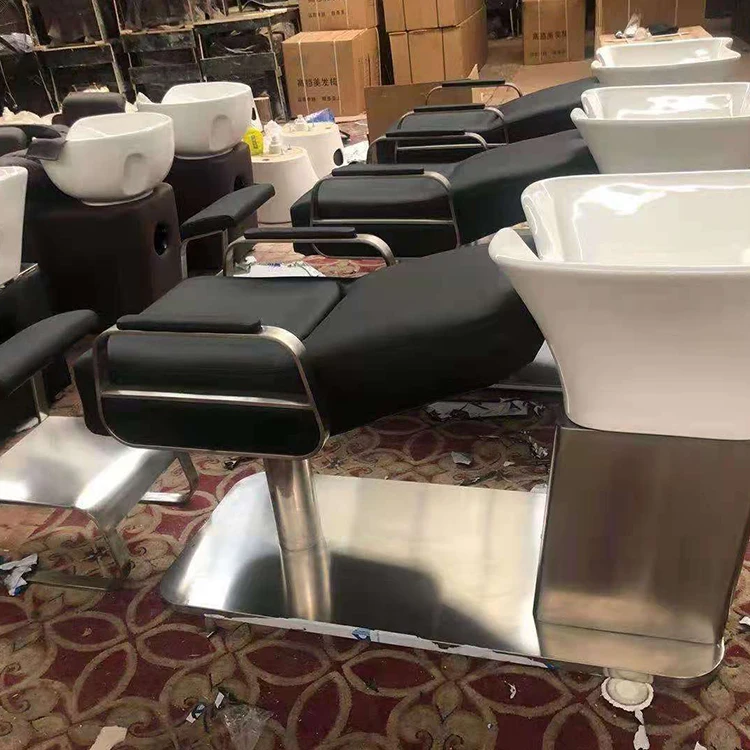 Shampoo Sink And Chair Electric Salon Chair Massage Spa Chair