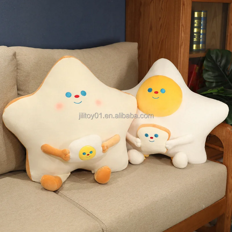 best seller  food plush toy cute toasted bread plush-toy-manufacturer fabric for making soft toys