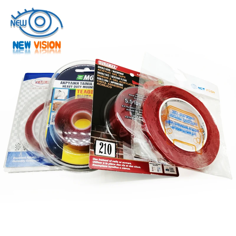 0.4mm 0.5mm 0.8mm 1mm 2mm 3mm Silicone Gel Acrylic Glue Double Side Adhesive Tape for Automotive Car