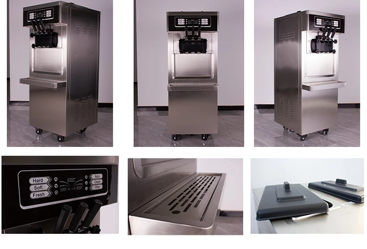 Professional Ice cream Maker Manufacturer Soft Serve Ice Cream Machine   icecream machine with precooling