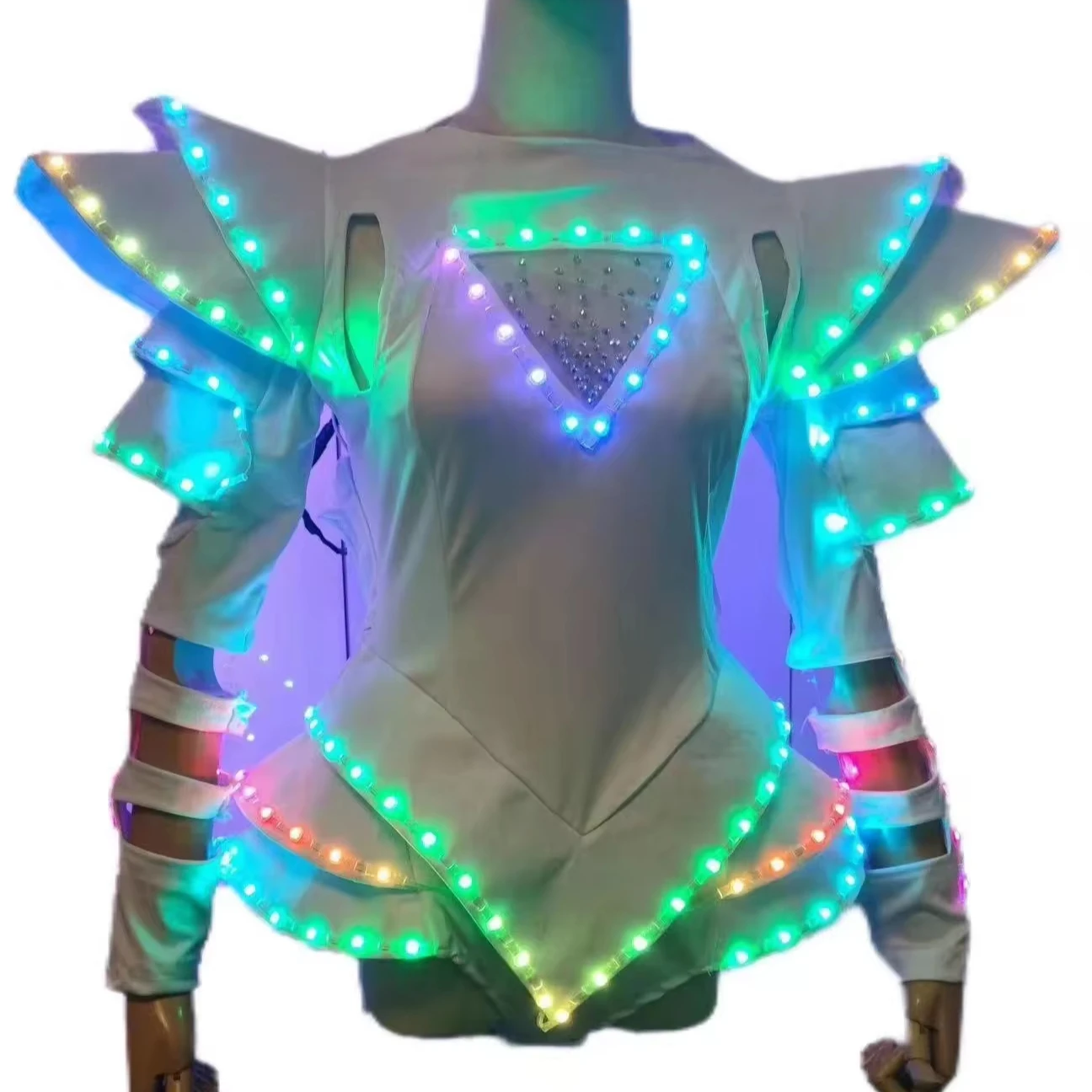 Women led costume Bar nightclub party performance costumes stage performance luminous led suit costume