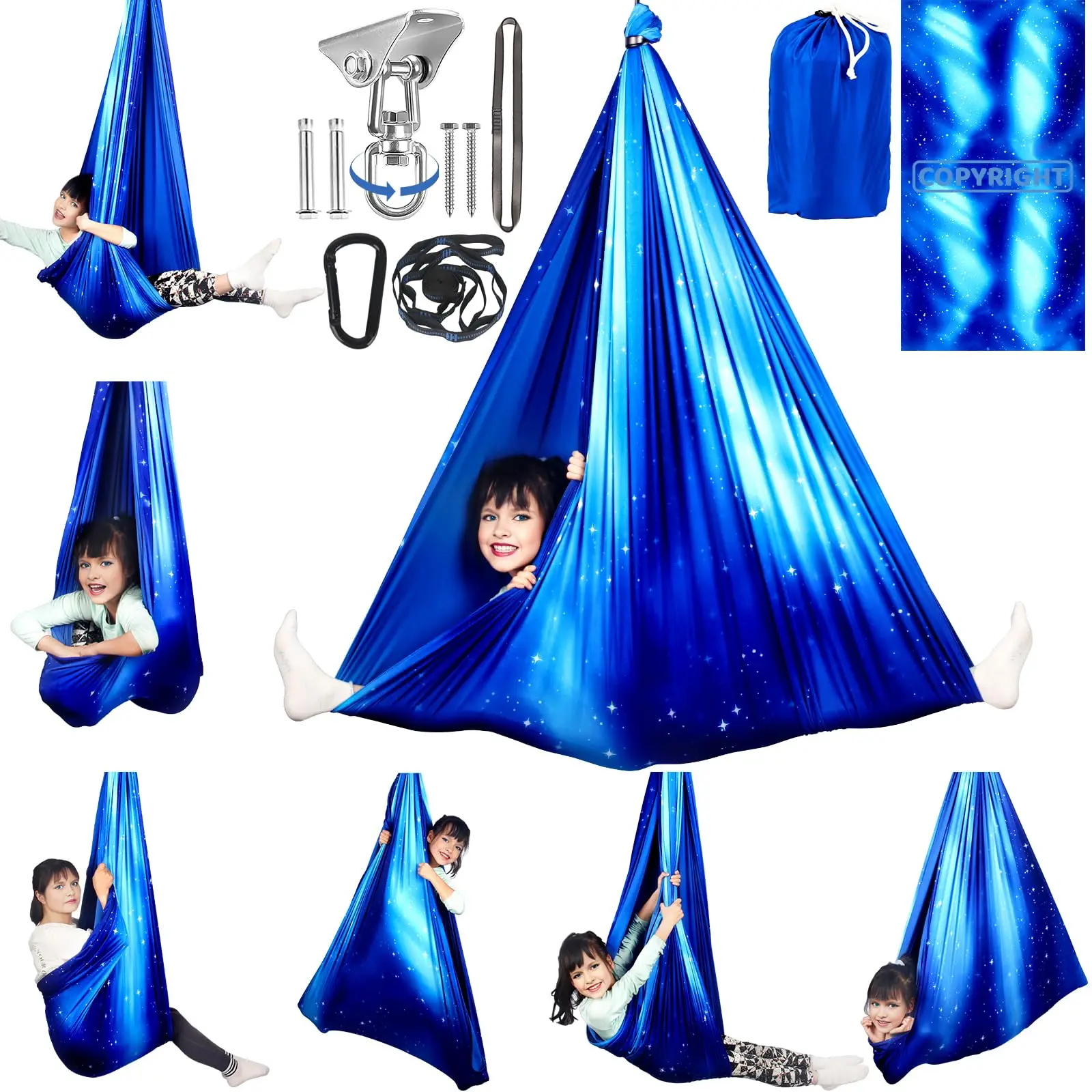 Sensory Anxiety Relief Autism Sports Equipment Interactive Easy Installation Sensory Swing For Autism Children