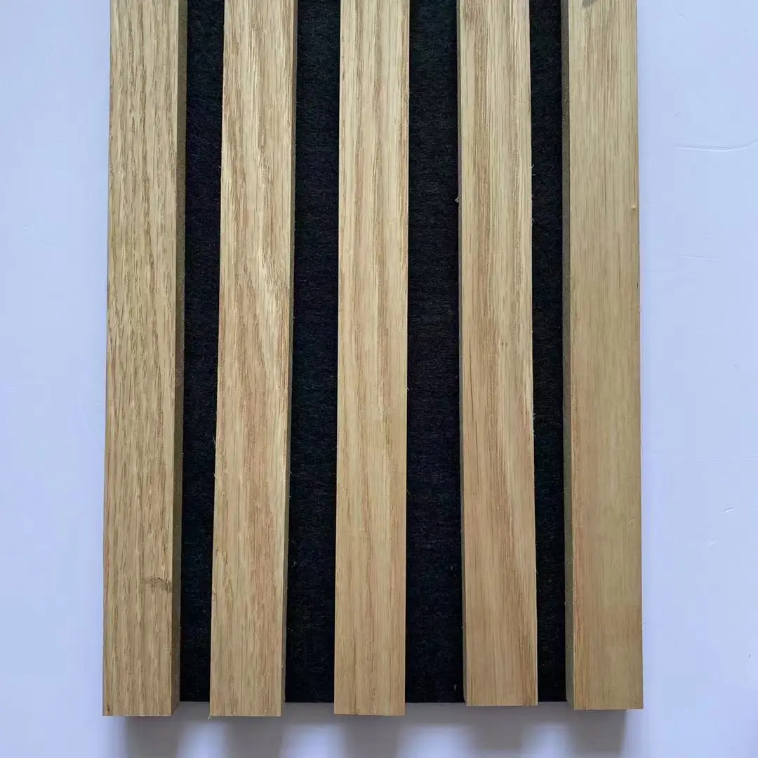 MDF Wooden strip sound-absorbing board PET acoustic panels for wall