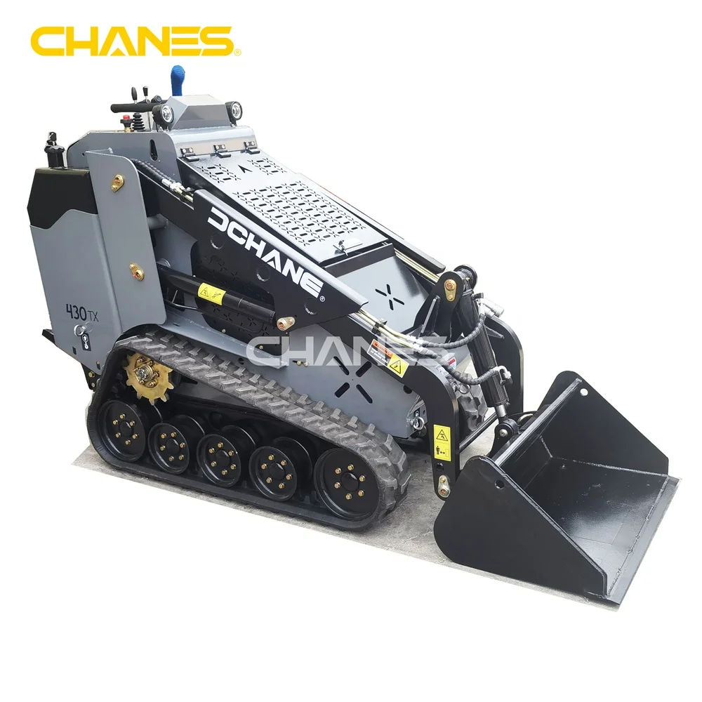 36 inches wide mini skid steer diesel EPA certified Perkins engine joysticks control on tracks