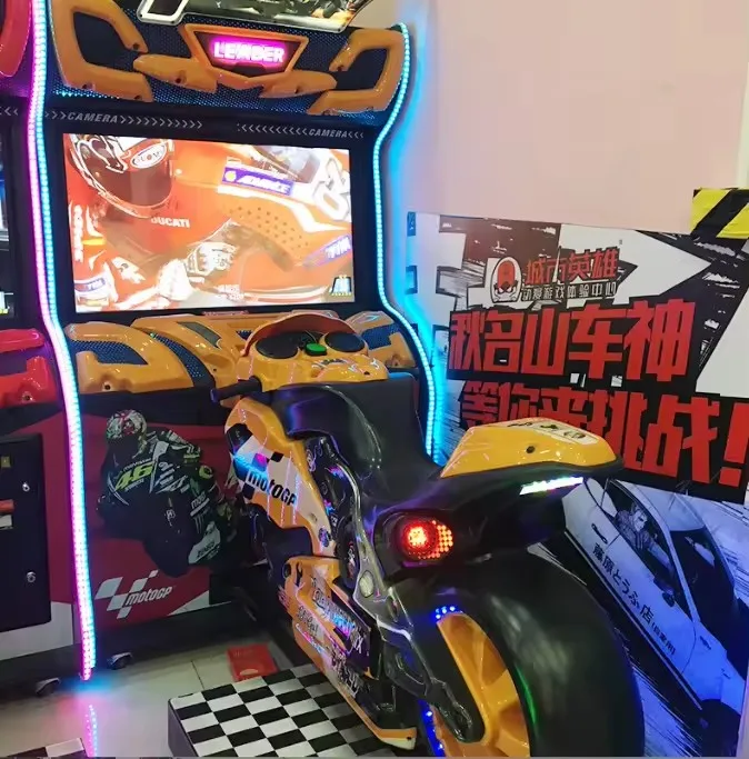 Bestseller new electric commercial 3d machine virtual reality motorcycle racing simulator Adults Drive Motorcycle game machine