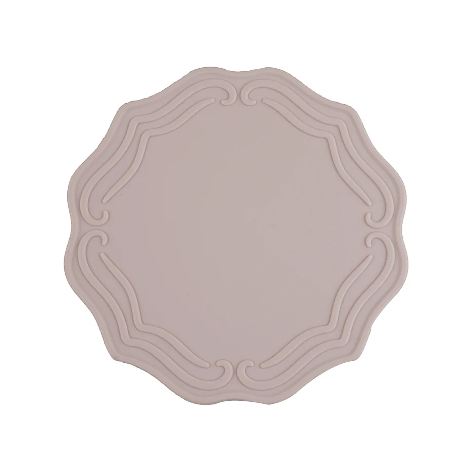 Custom Molding Coaster Resin Molds Silicone Round Coaster Set For Cup Table Decorate Silicone Drink Coaster pads