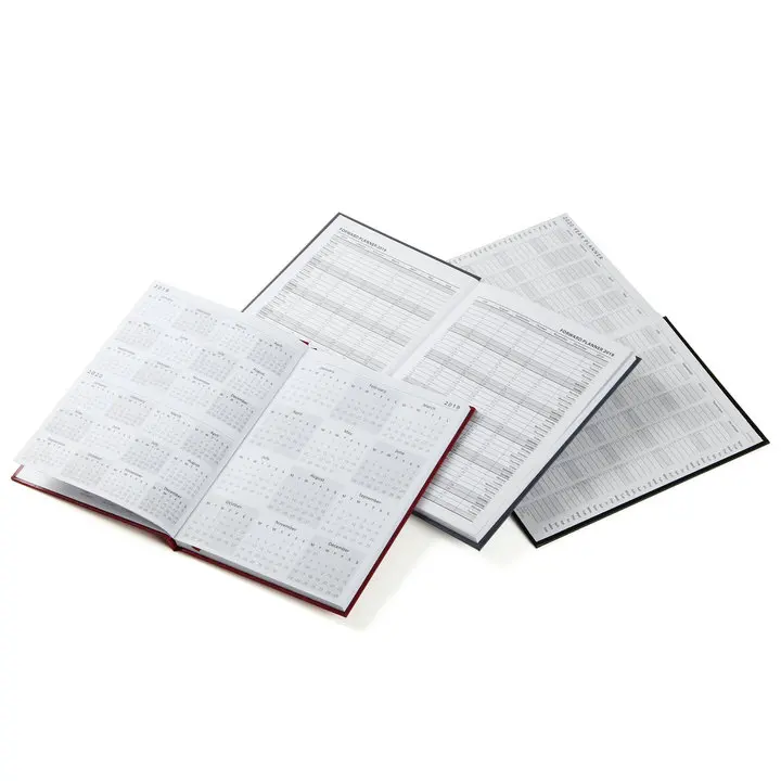 Custom diary hardcover leather paper notebook/ planner printing