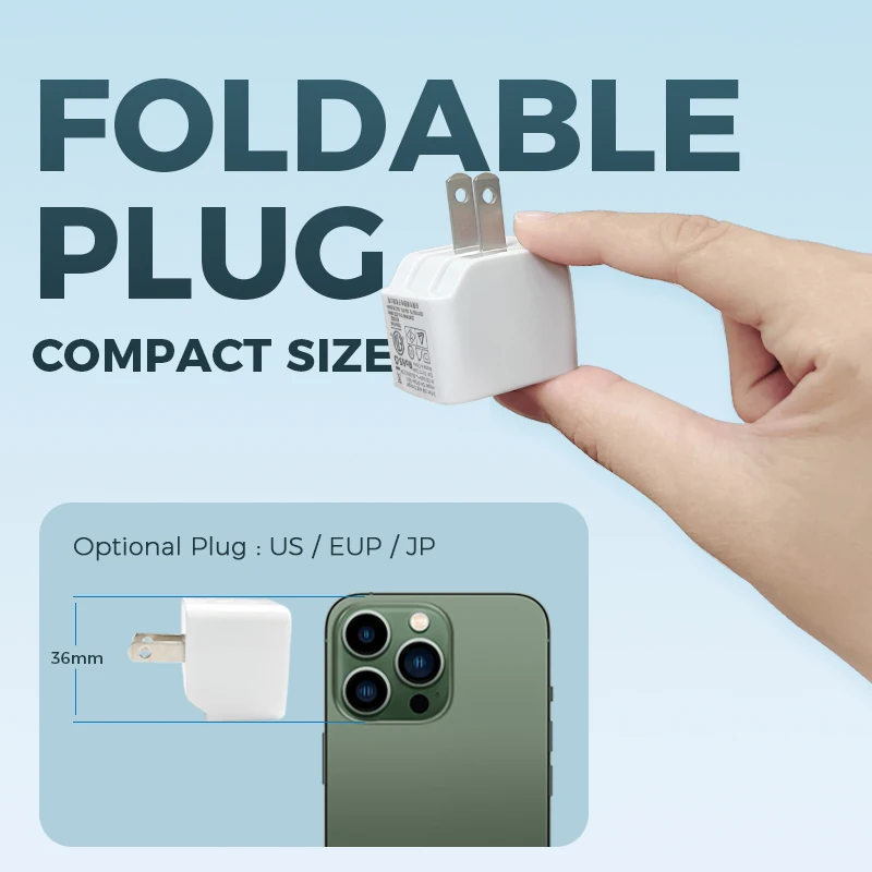 Portable phone usb type c adapter 12w pd certification small charger for samsung huawei iPhone android fast charger