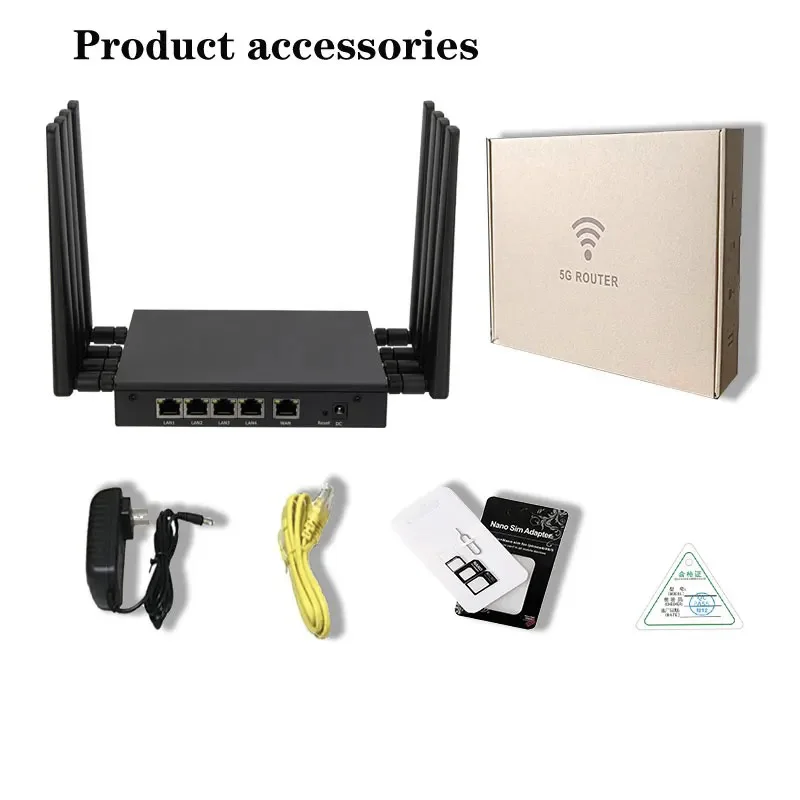 USA Hot Selling 5G WIFI Router HC-S400 Openwrt MTK7981 AX3000 128 Users Wifi6 External Antennas X62 SA NSA sim card router