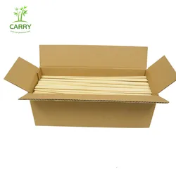 2.2 2.5mm 18 20cm 500gram 60bags Carry Bamboo Skewers Tusuk Sate Bamboo Cop Sis BBQ Skewer Satay Stick Lidi Satay Custom Logo