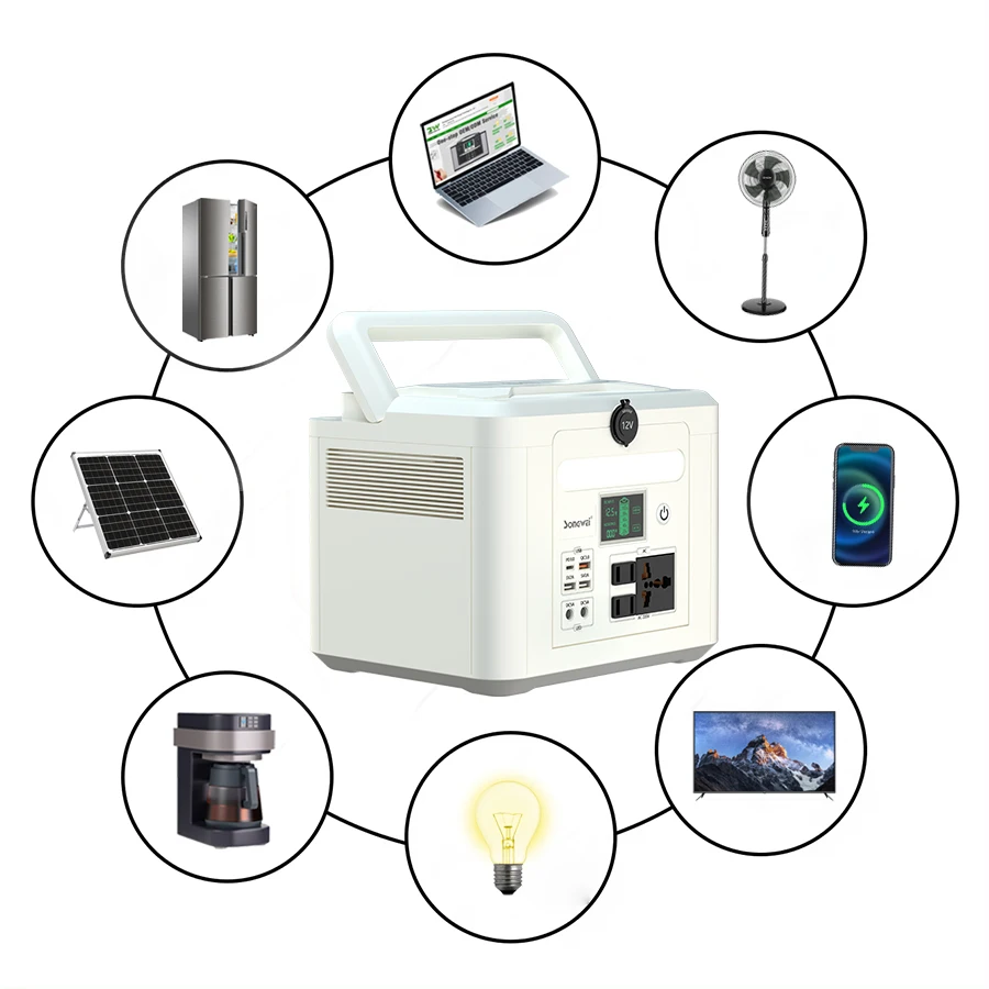 Mini pure sine wave 600w 1000w 1500w mobile solar portable power station lifepo4 for home outdoor use