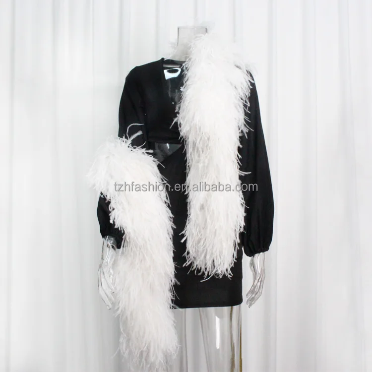Top Supplier High Quality 10-20 Ply Ostrich Feathers Boa Scarf For Dance Dress Fashion Clothes Show