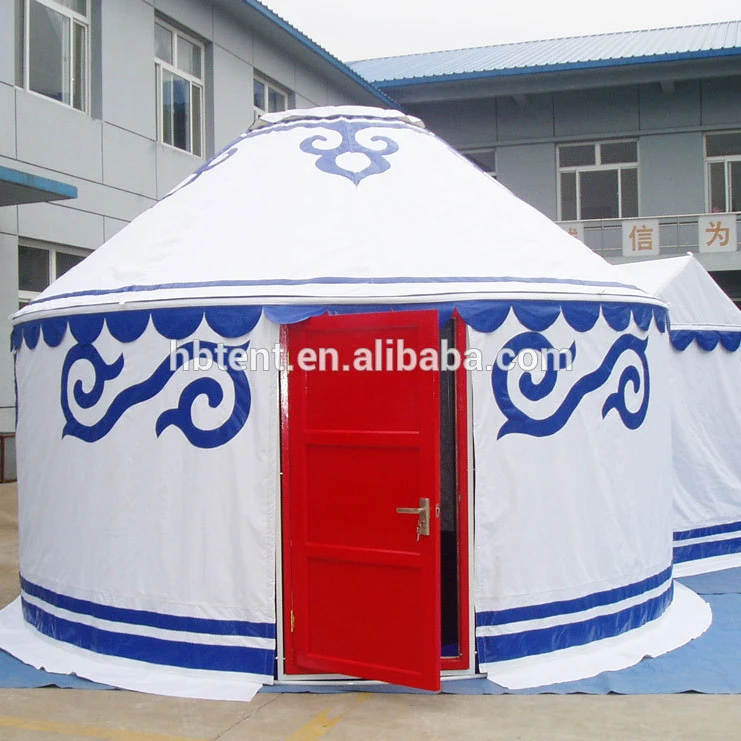 Dia 3-6m luxury Inflatable Yurt tent for outdoor family house yurt tent with warm felt