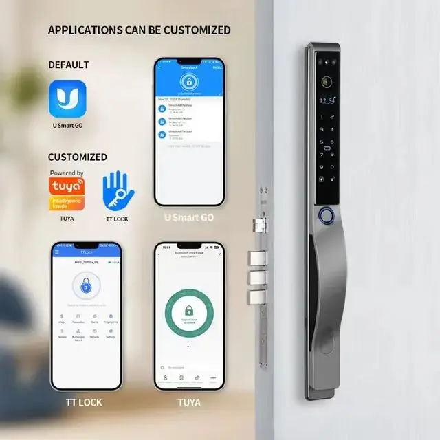 Смарт-замок 3D класса люкс IP68 дешевые оптовая продажа конкурентоспособная цена Tuya/ TTLock магнитная цифровая смарт-карта ключ электронные дверные замки