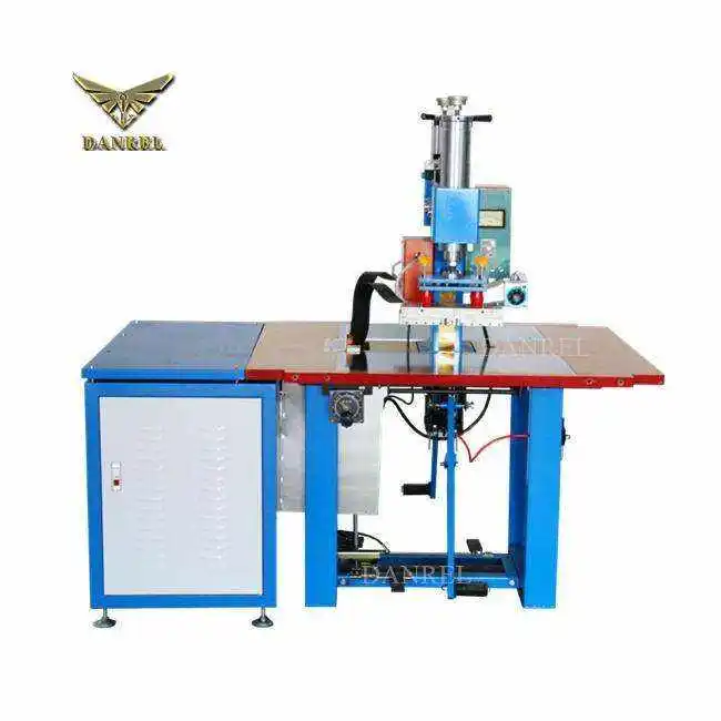 Cheap Price Of  Pedal Type 5KW High Frequency Embossing Machine PVC Welding Machine For Leather label Logo