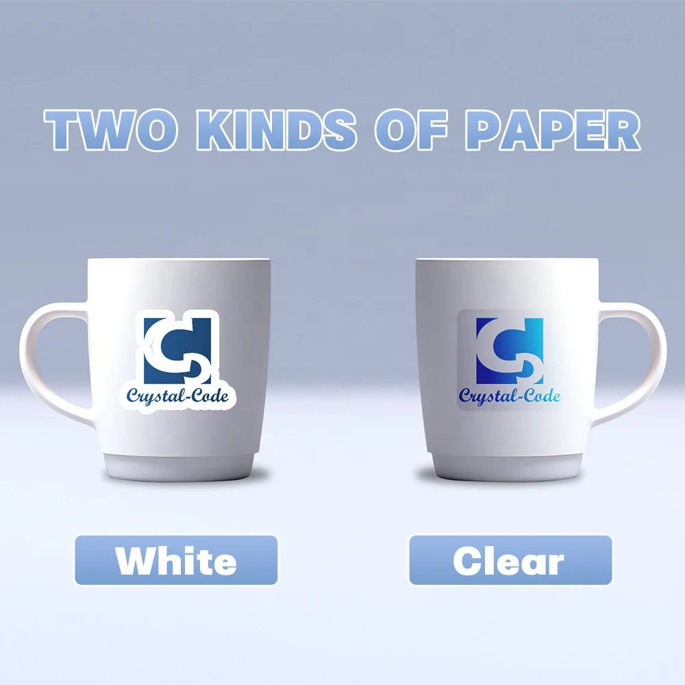 Decal Waterslide Slide Inkjet For Ceramic Sticker Printing Decals Laser Blue Custom Clear Base Uv Water Transfer Paper