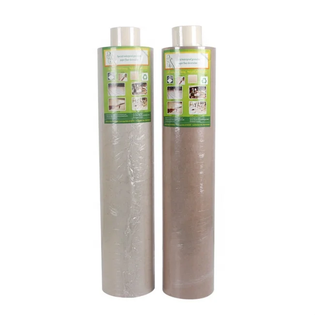 Paint project floor protection paper, heavy-duty temporary floor surface protection sleeve paper roll