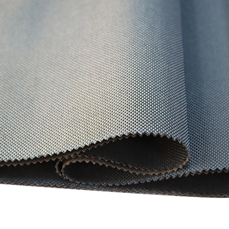 Dobby two tone 100% polyester bag luggage proof fabric PVC coated fabric