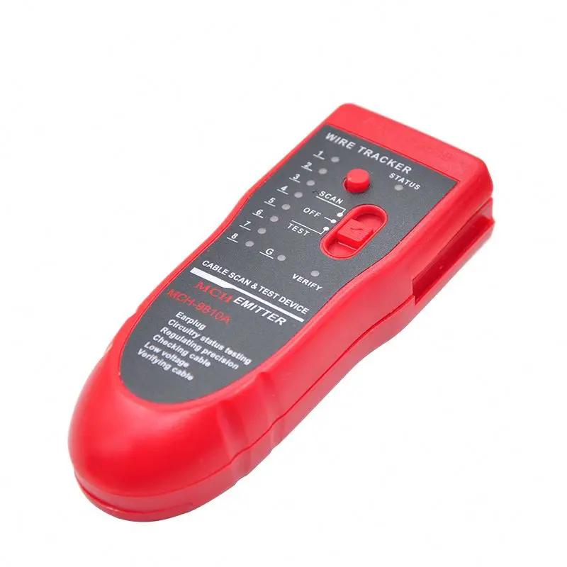 Cable Tester For UTP STP Cat5/6 RJ45 LAN Network RJ11 Telephone Wire Tracker Diagnose Tone Tracer Line Finder MCH-9810A