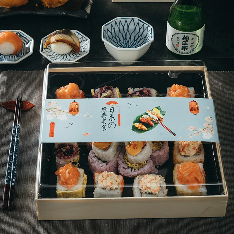 Лидер продаж одноразовая коробка для суши Bento на заказ популярная