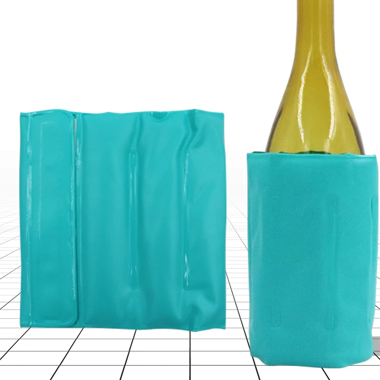 PVC portable sleeve outdoor beer chilling wine bottle cooler