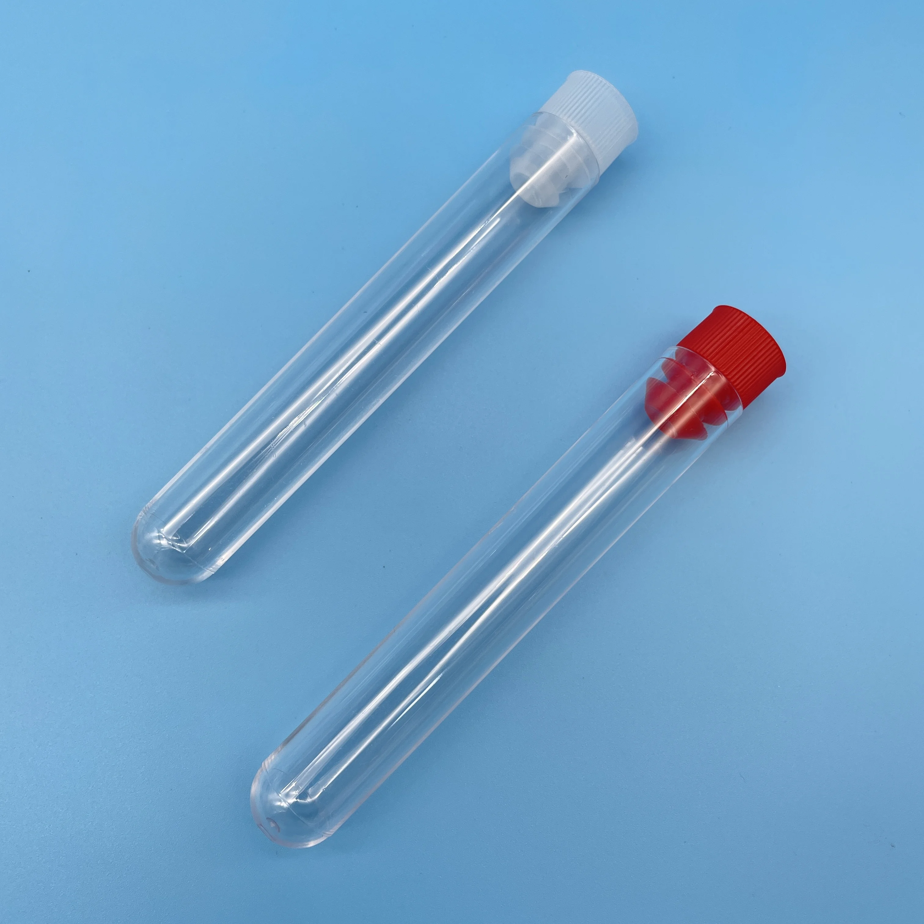 lab use Plastic  test tube Hot Sale Different Size Glass Plastic Test Tube