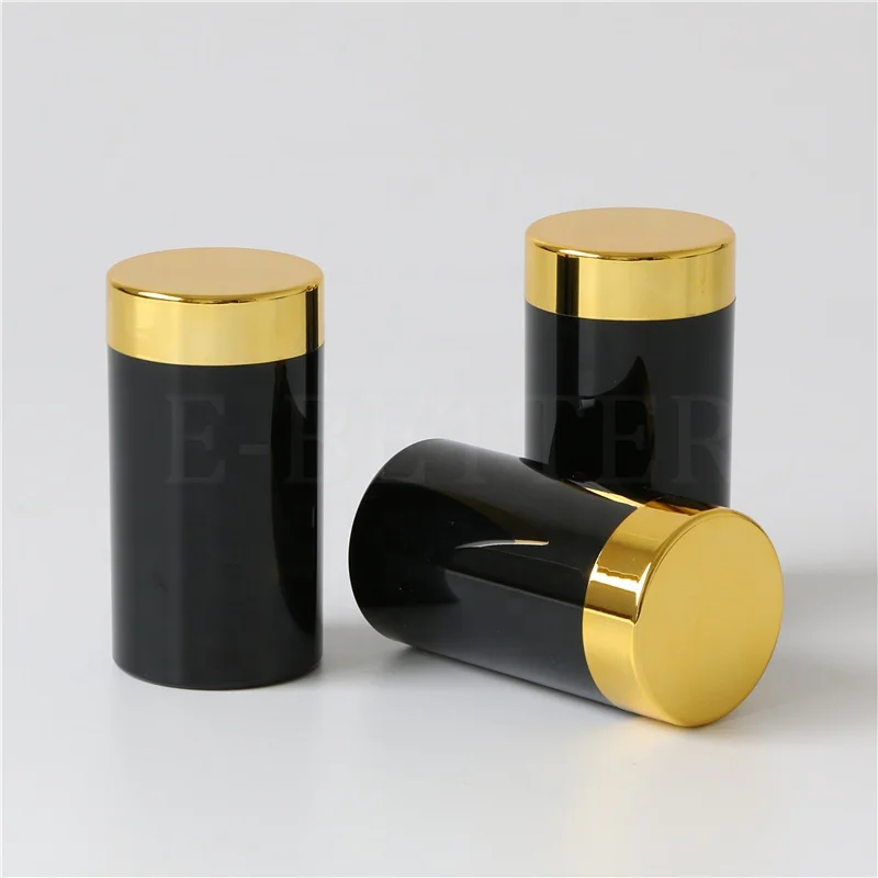 E-better shiny black 150cc pharmaceutical bottle pill bottle for #00 size 60pcs capsule