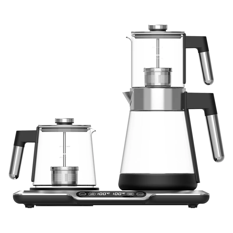 Hotsy Mini Portable Automatic Shut-Off Kettles Glass Kitchen Electric Kettle And Tea Pot Set
